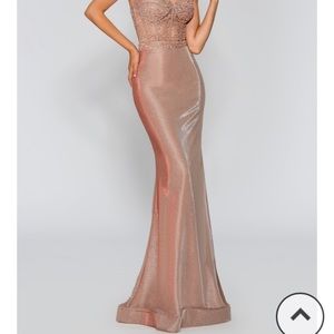 Stella Couture Sweetheart Neck Sleeveless Long Dress. Brand new with tags.